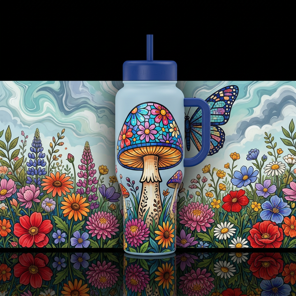 Summer Days water bottle design