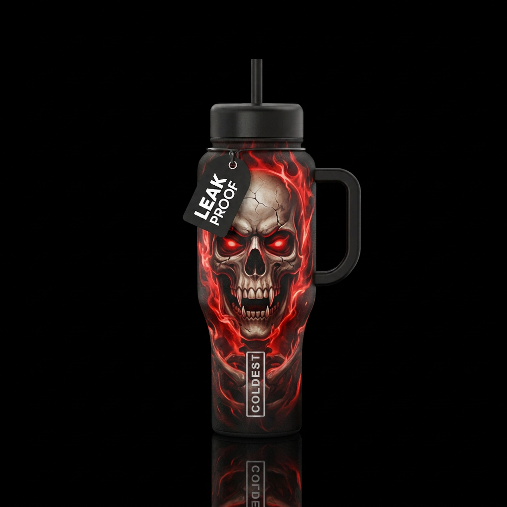 Death Stare water bottle design