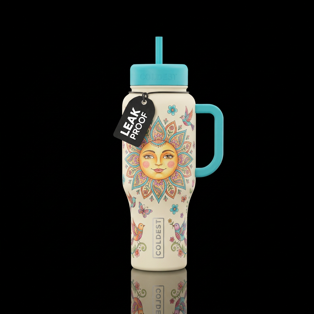 Summer Serenity water bottle design