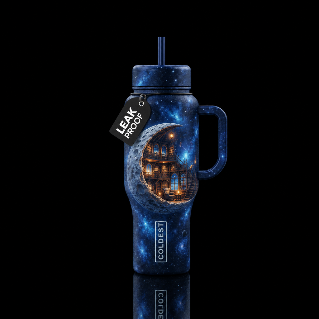 Reading Takes You Places water bottle design