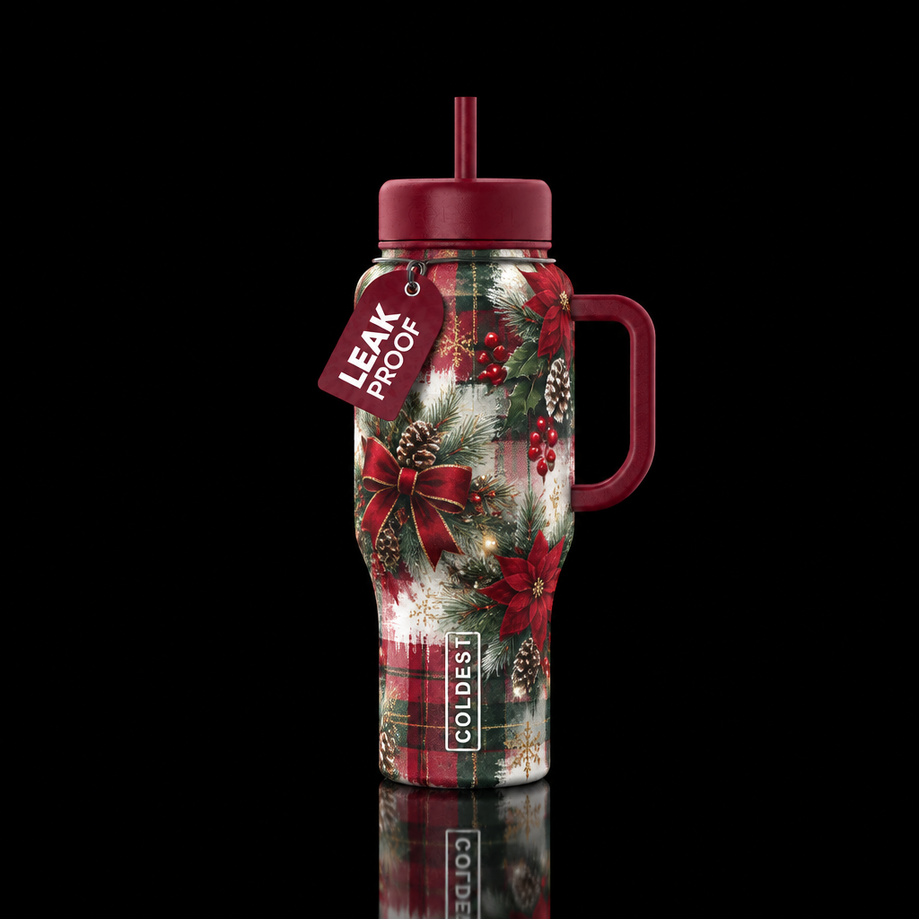Yuletide Elegance water bottle design