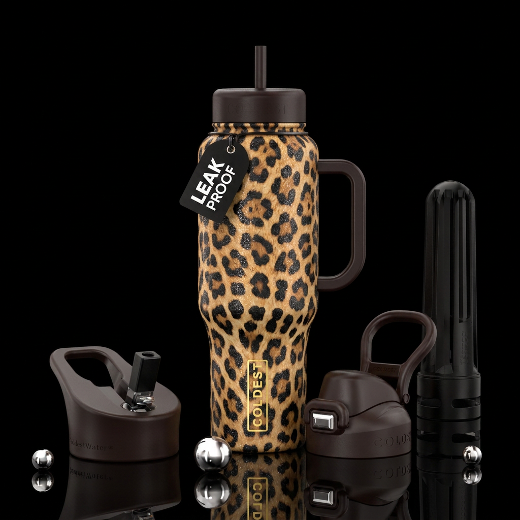 Wild at heart 1 water bottle design