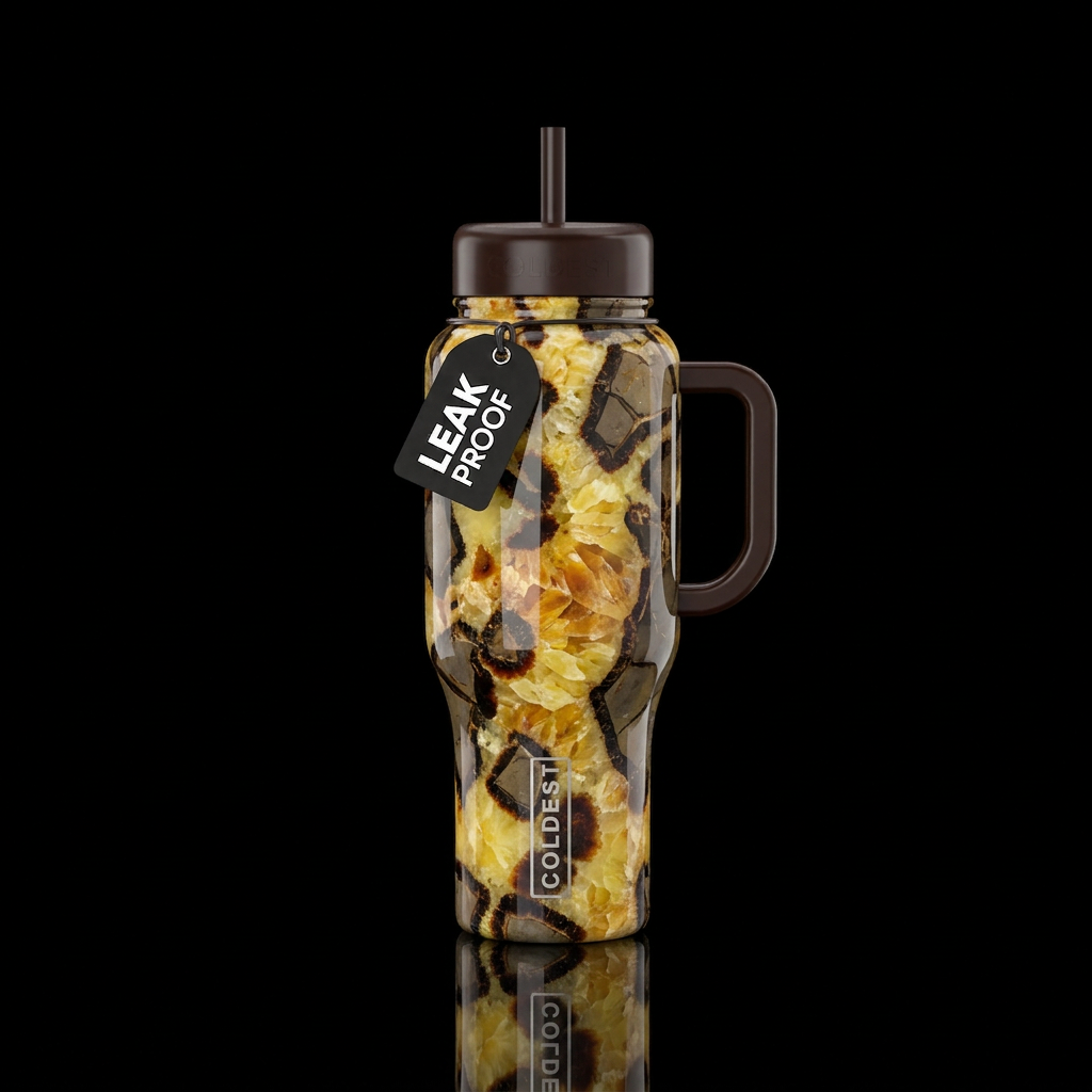 Septarian water bottle design