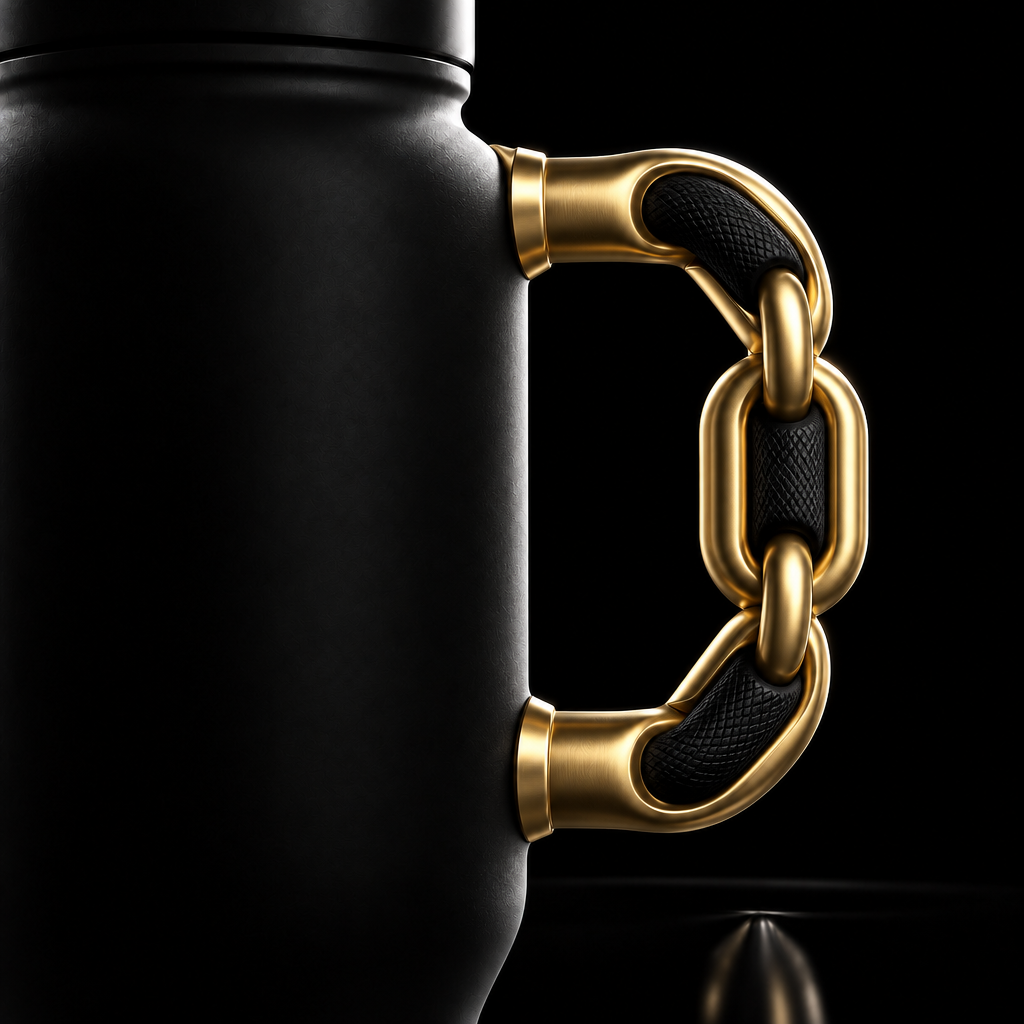 Bougie chain link water bottle design