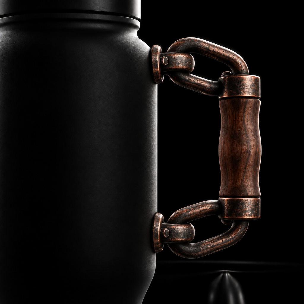 Rustic water bottle design