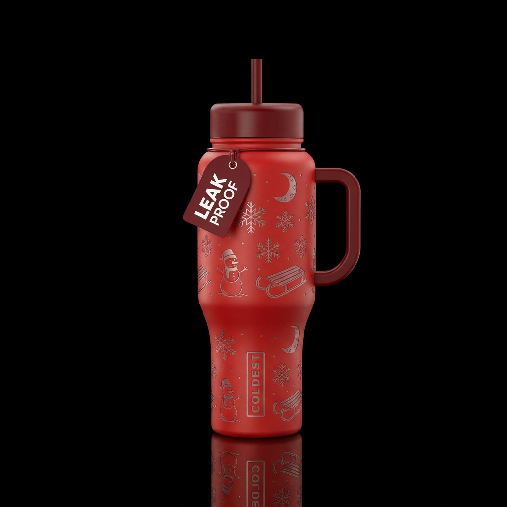Snowy Fun water bottle design