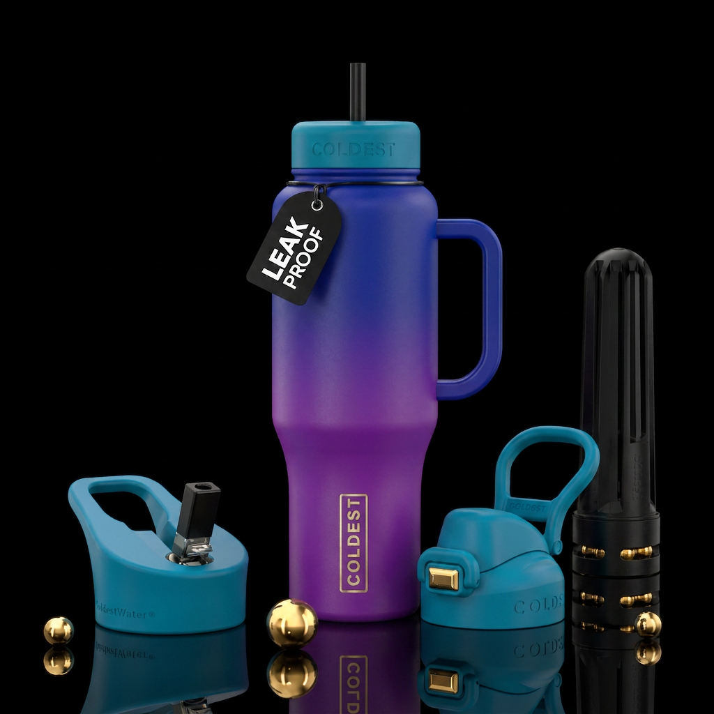 dip dye water bottle design