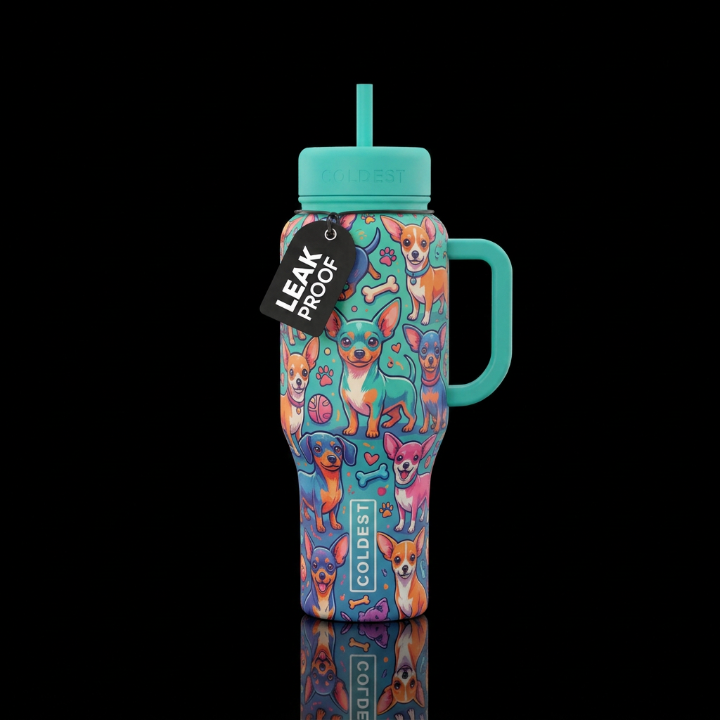 Chi-weinie dogs water bottle design