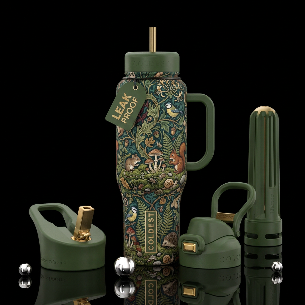 Create a premium insulated water bottle design ins... water bottle design