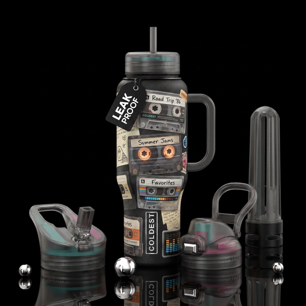 "The Ultimate Mixtape" — 1980s Memory Collection C... water bottle design