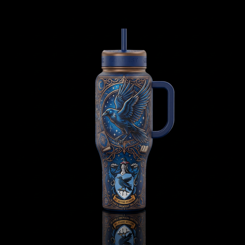Ravenclaw house  Harry Potter water bottle design