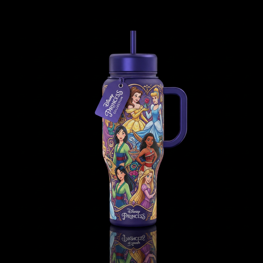 Disney princess water bottle design