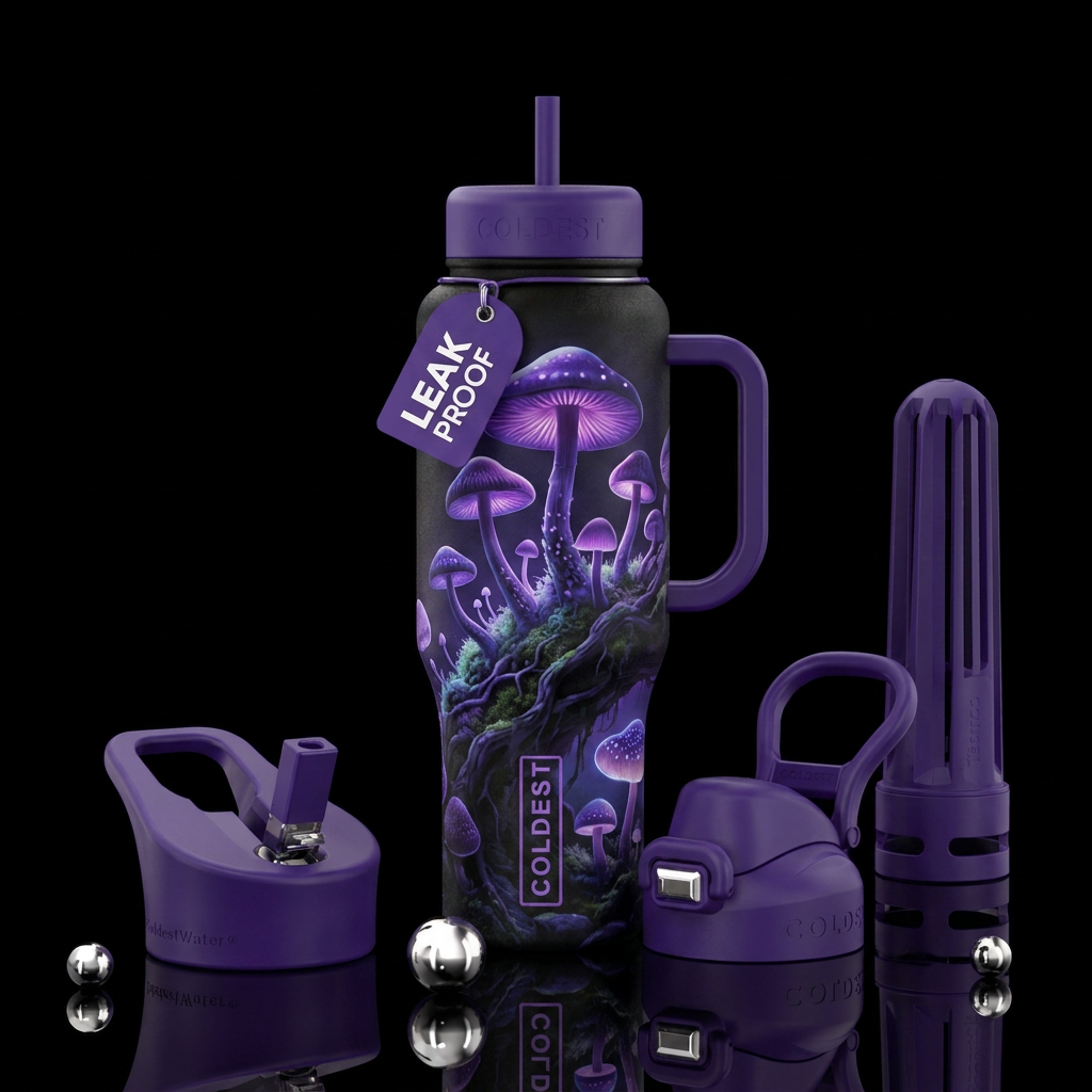 Violet you waiting? water bottle design
