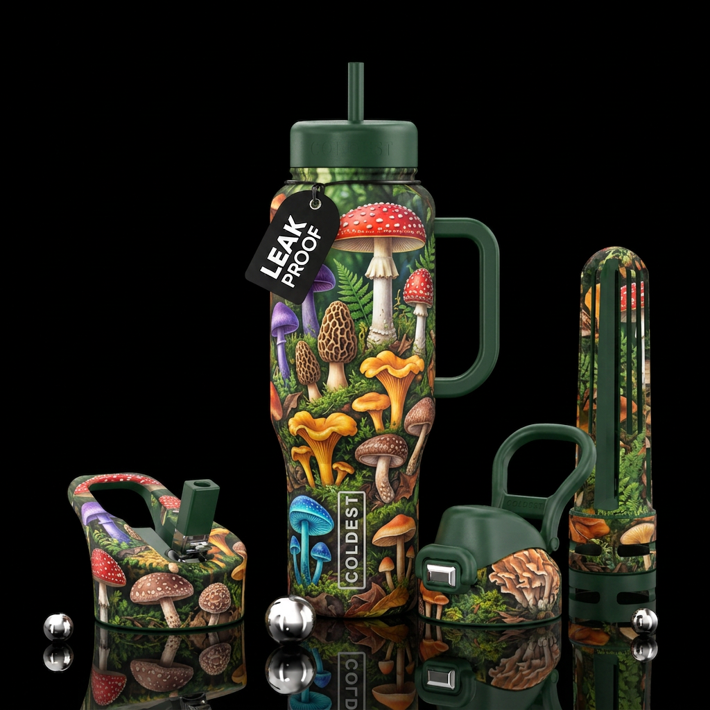 Enchanted Understory water bottle design