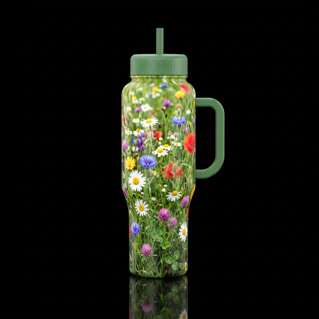 Life in Full Bloom water bottle design