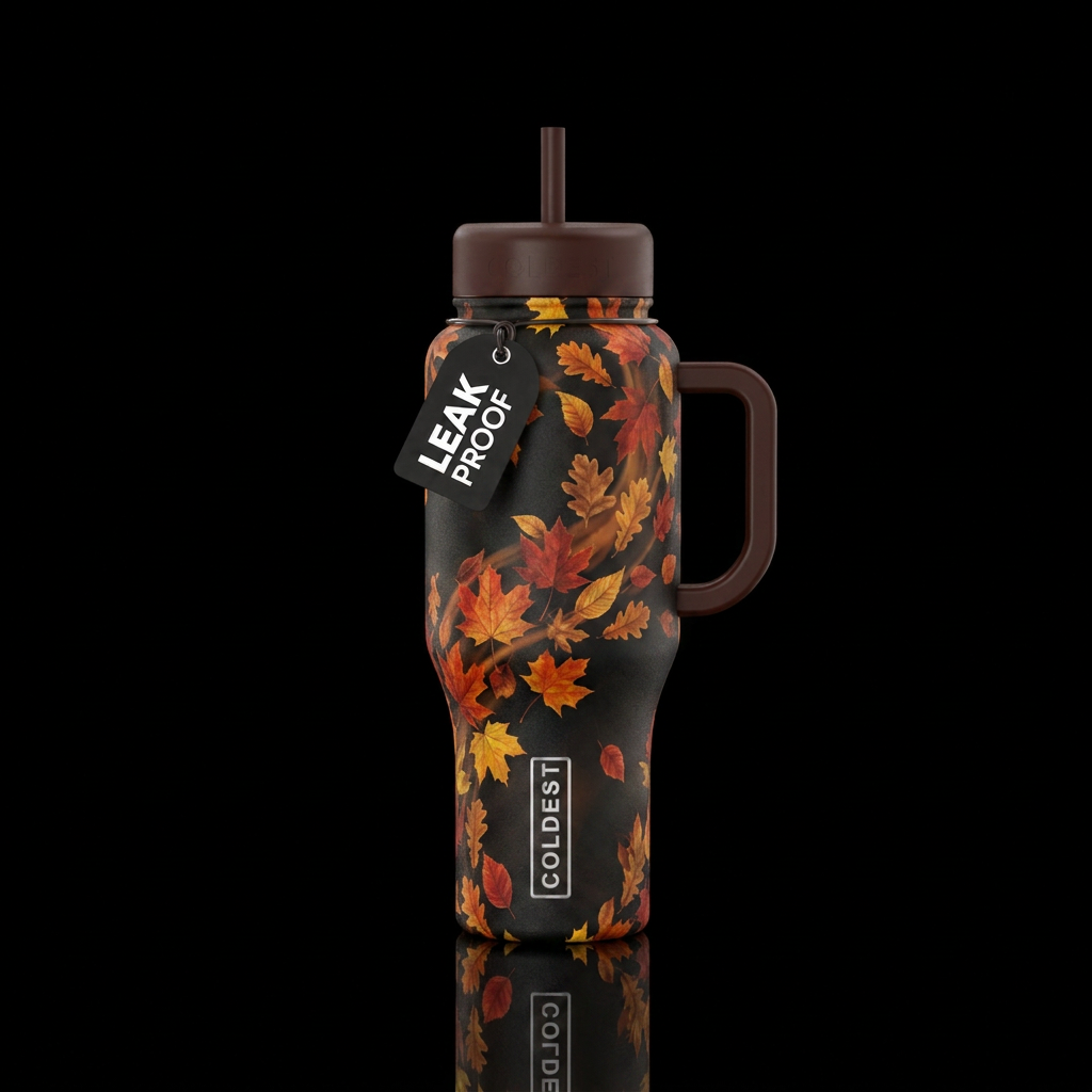 Falling for you water bottle design