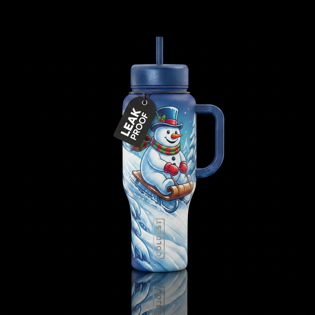Frosty's Joy Ride water bottle design