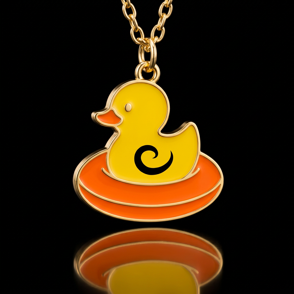 Rubber Duckie water bottle design