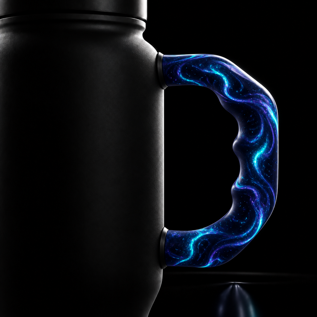 Flower Blue water bottle design
