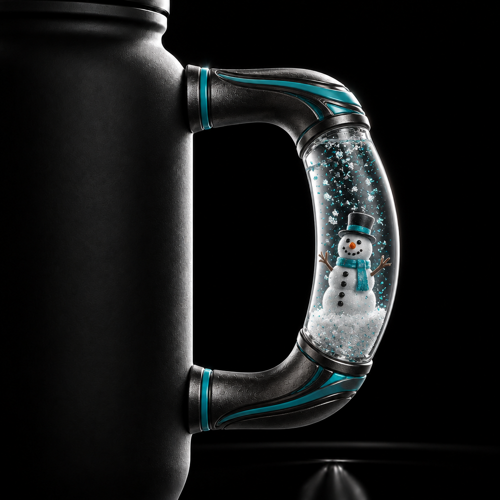 Snow days water bottle design