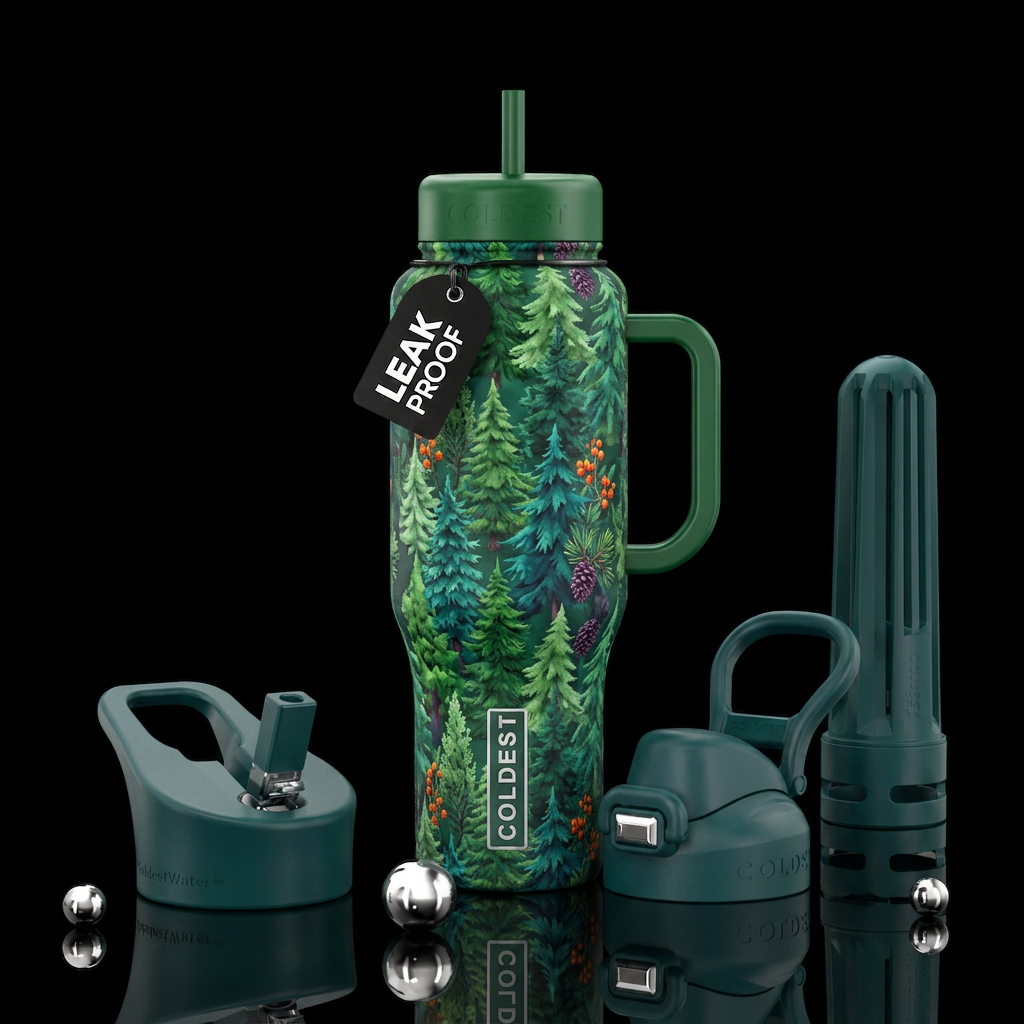 Evergreen water bottle design