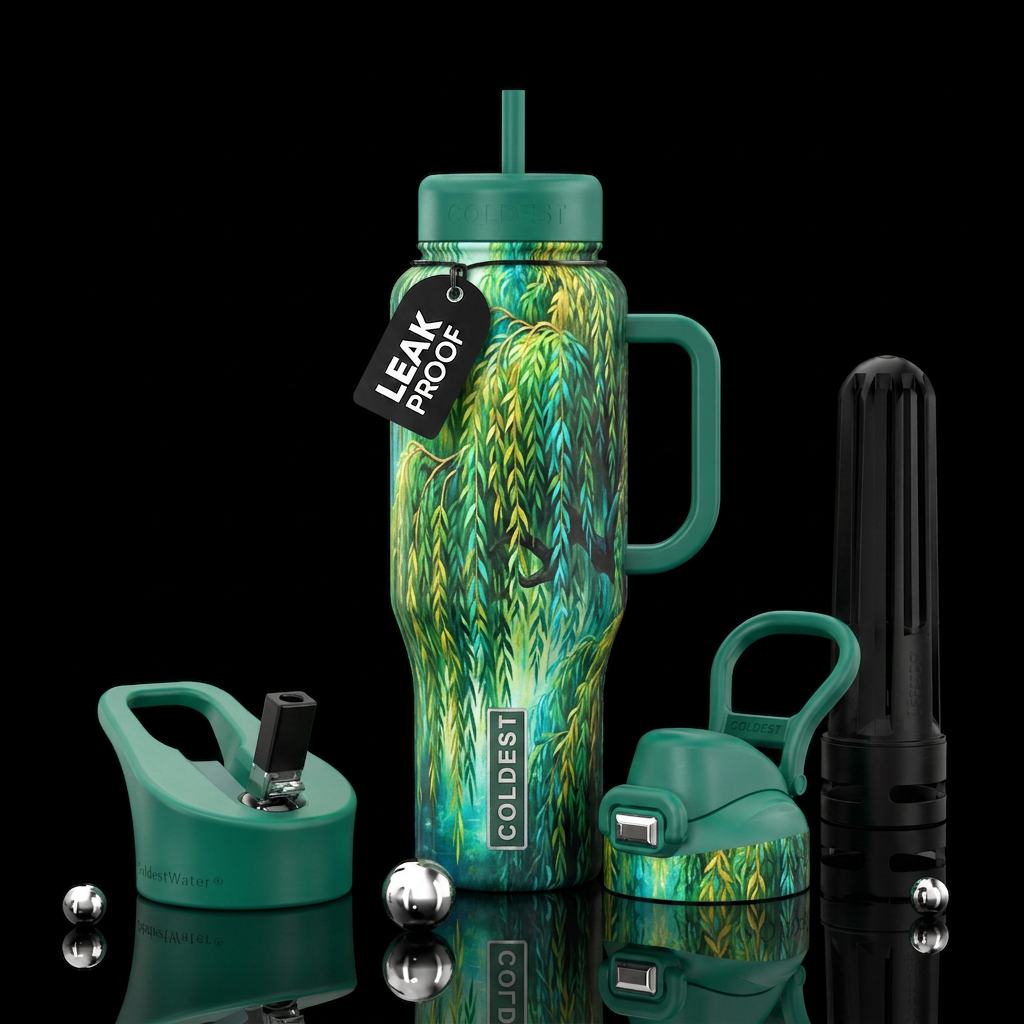 Colorful day water bottle design