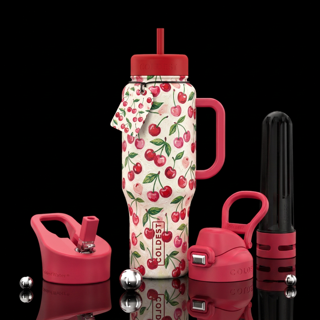 Cherry Berry water bottle design