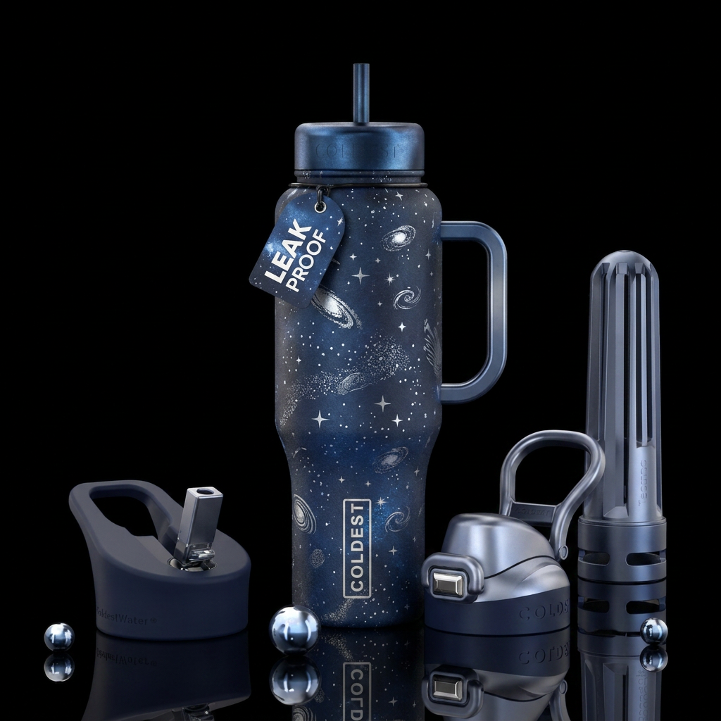Into the beyond water bottle design