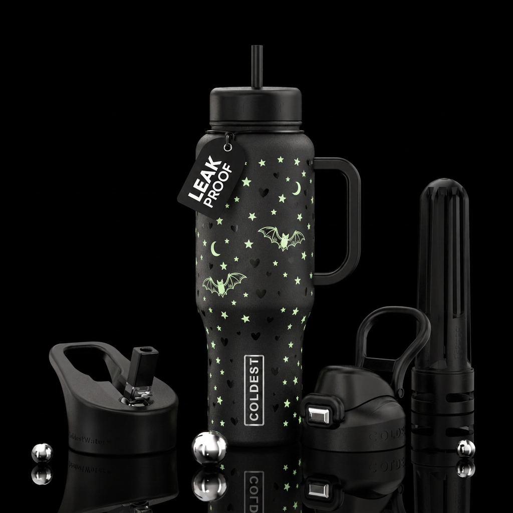 Bat life water bottle design