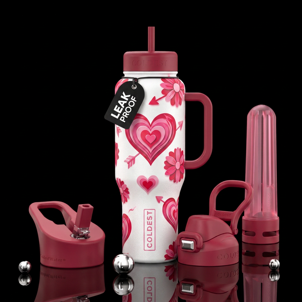 A lovely day water bottle design