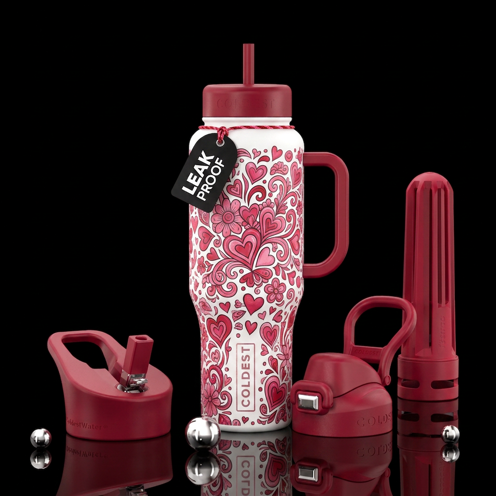 Color Me Pink water bottle design