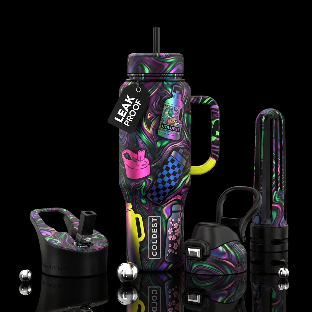 Coldie water bottle design
