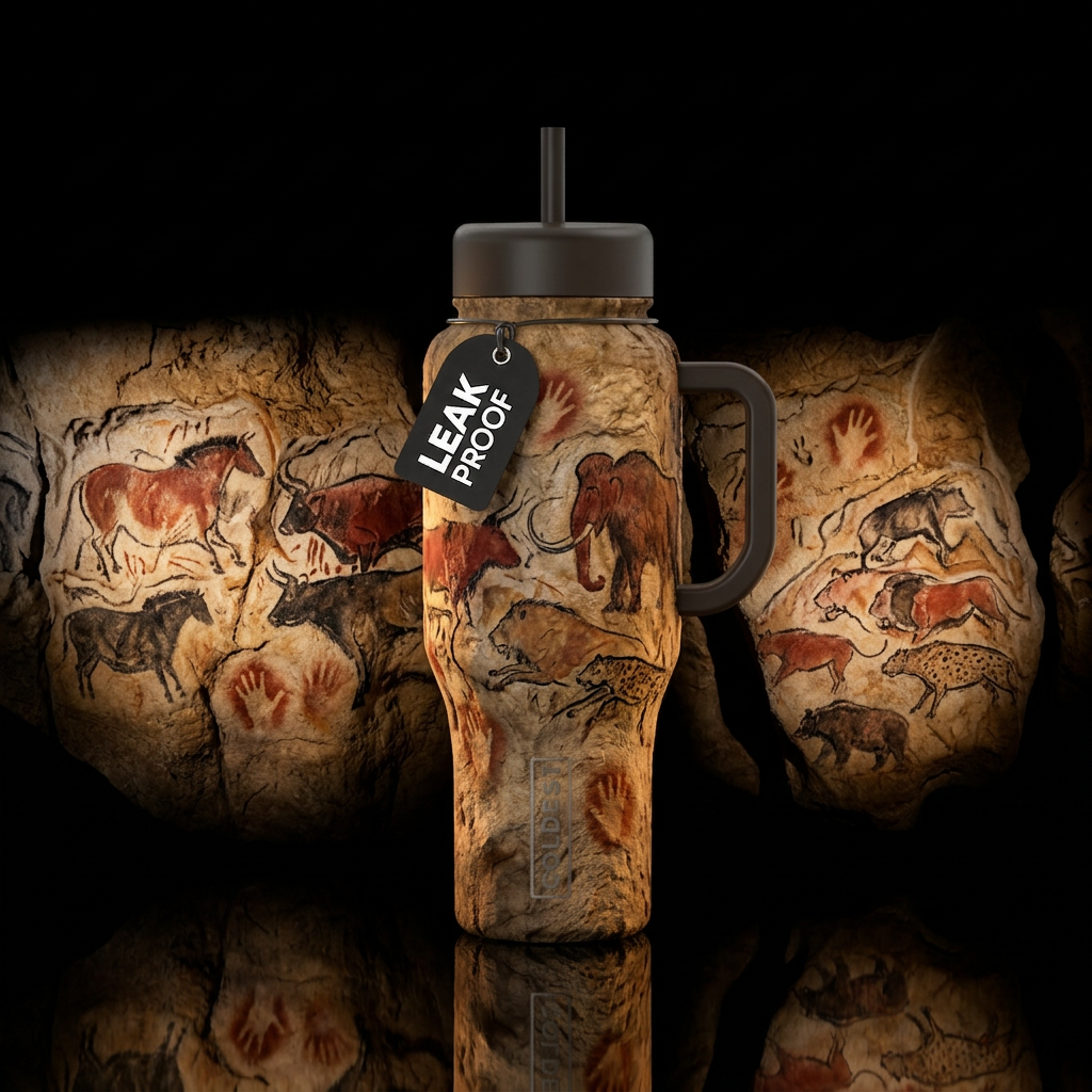 The Chauvet-Pont-d'Arc Cave  Within the country of... water bottle design