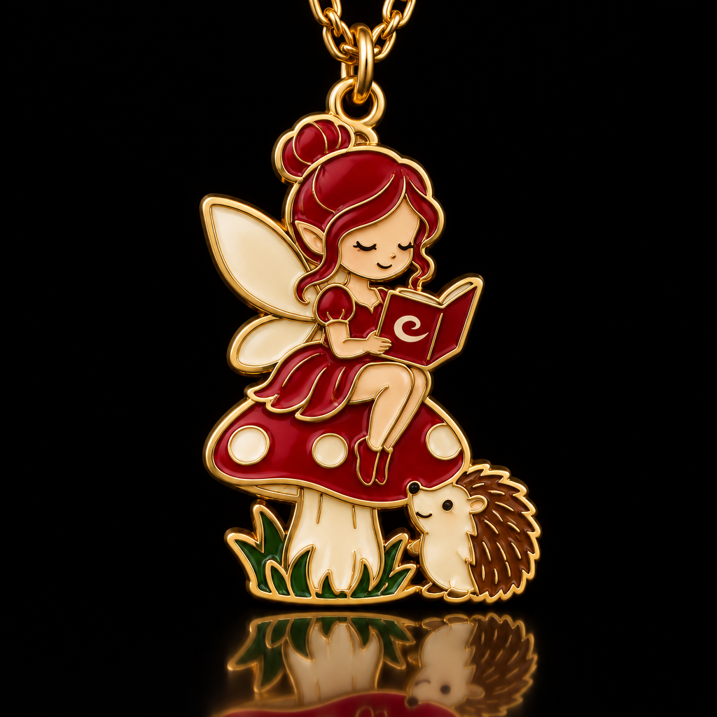 Fantasy Reading Fairy water bottle design