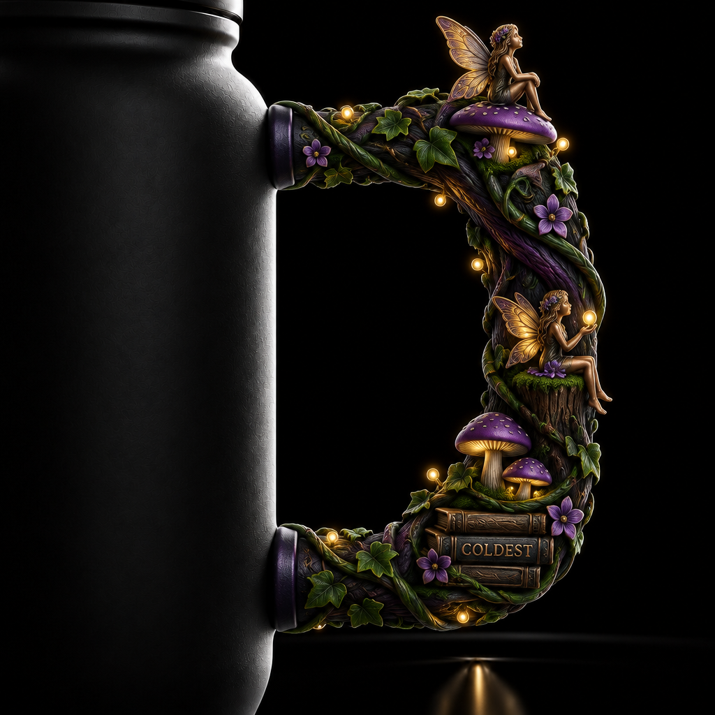 Fairy fantasy water bottle design