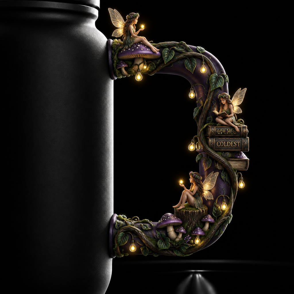 Fairy fantasy water bottle design