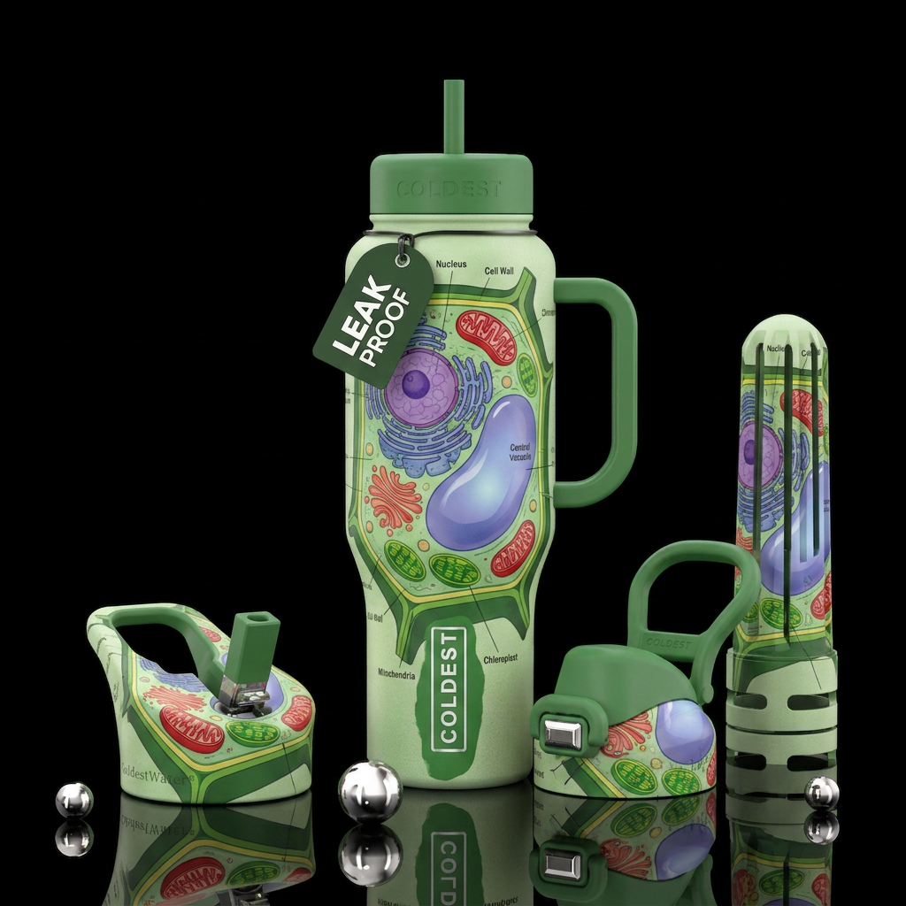Parts of a plant cell water bottle design