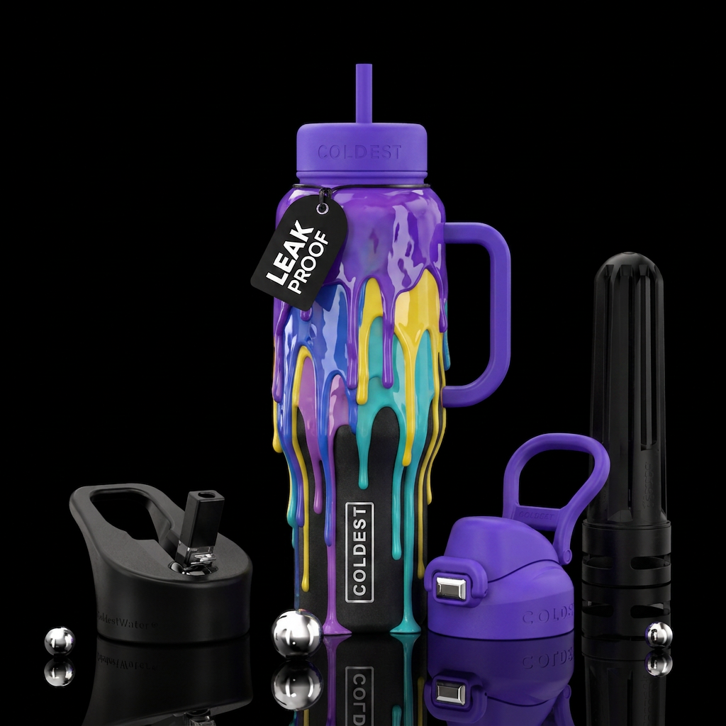 Drool water bottle design