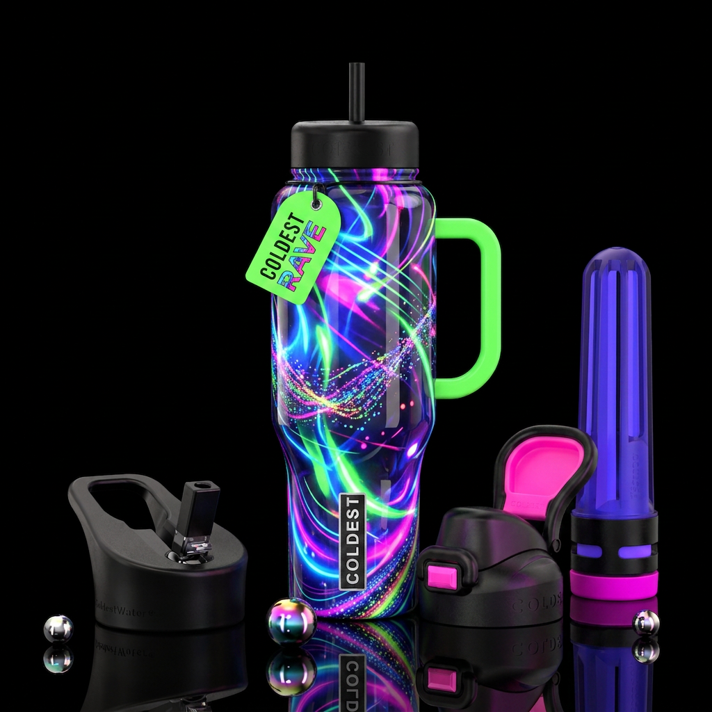 Rave water bottle design