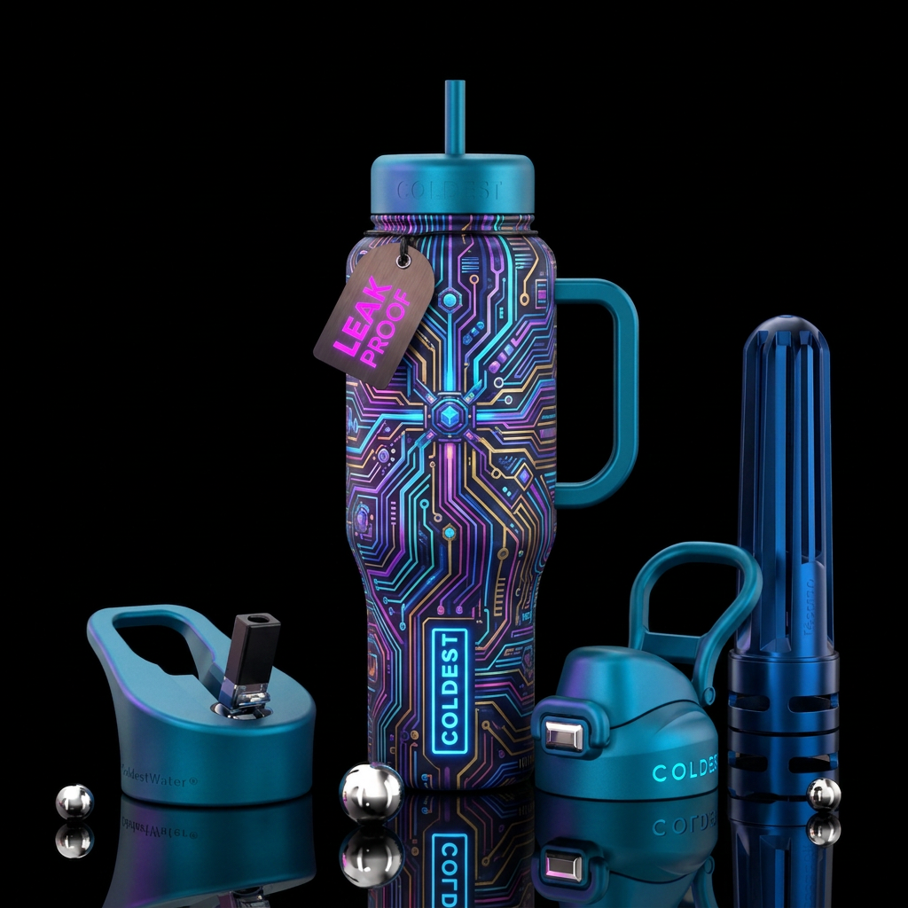 futuristic water bottle design