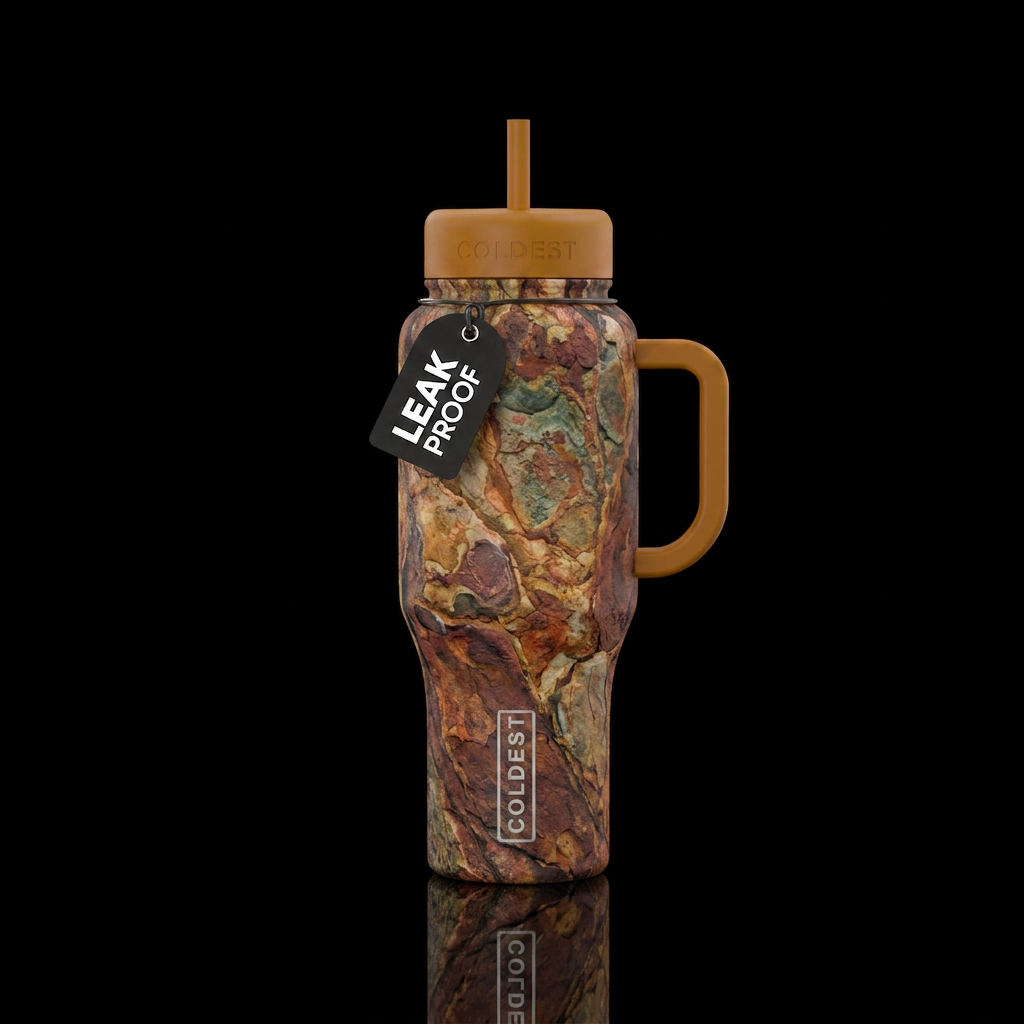 Bedrock water bottle design