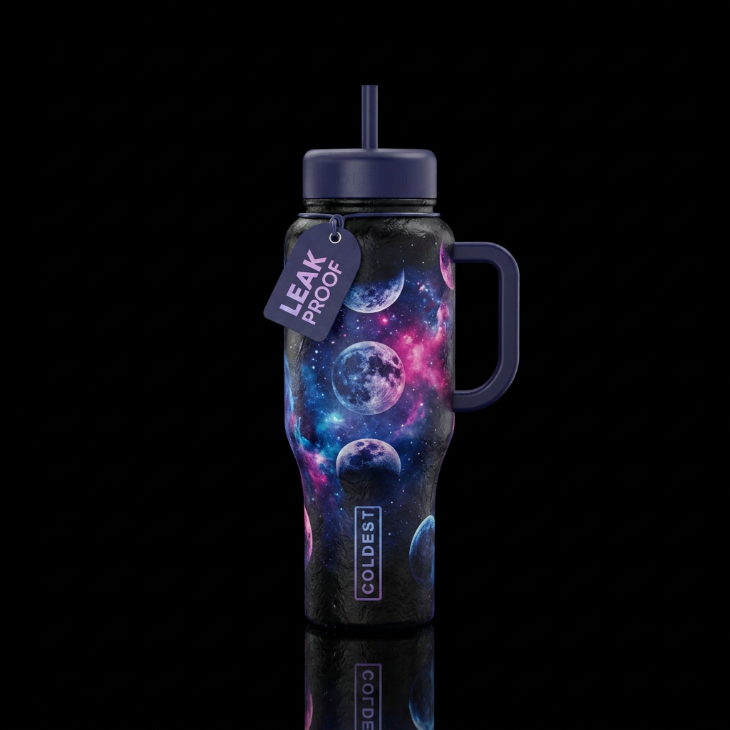 Obsidian Luna water bottle design