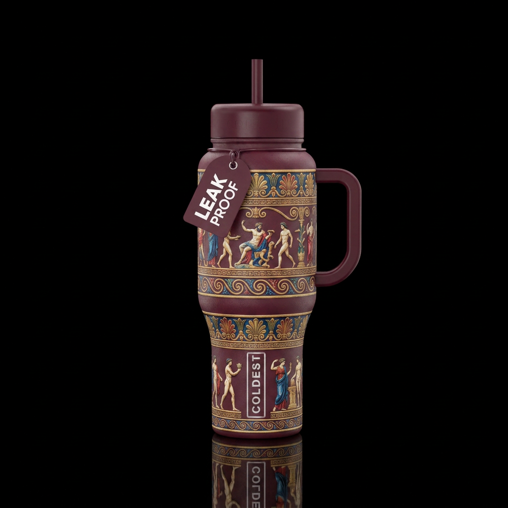 classical water bottle design