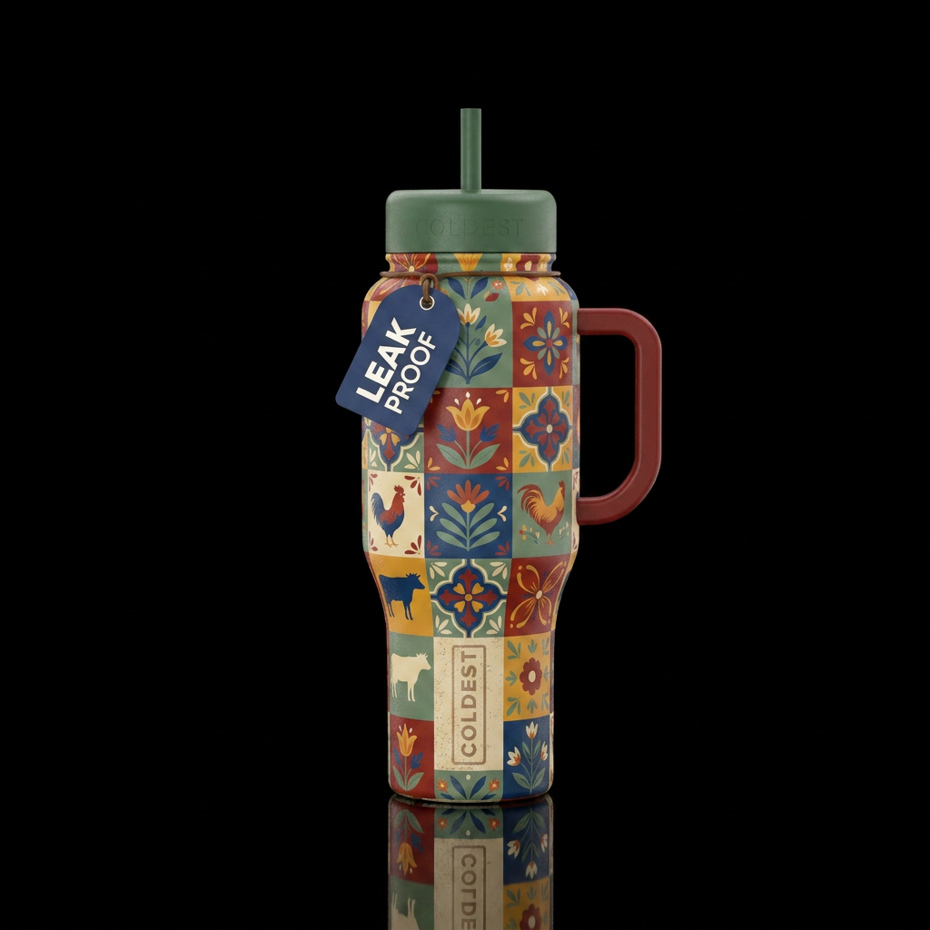 Modern farmhouse water bottle design
