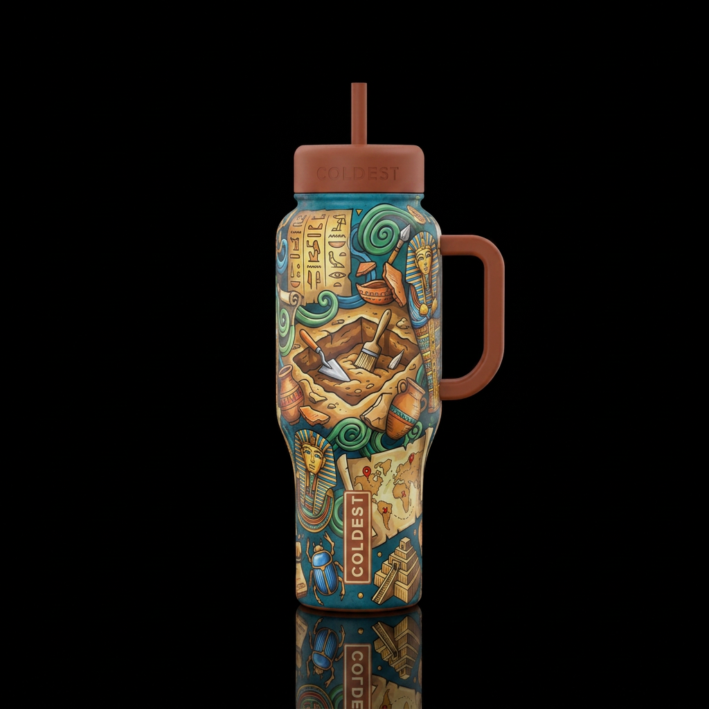 archaeology water bottle design