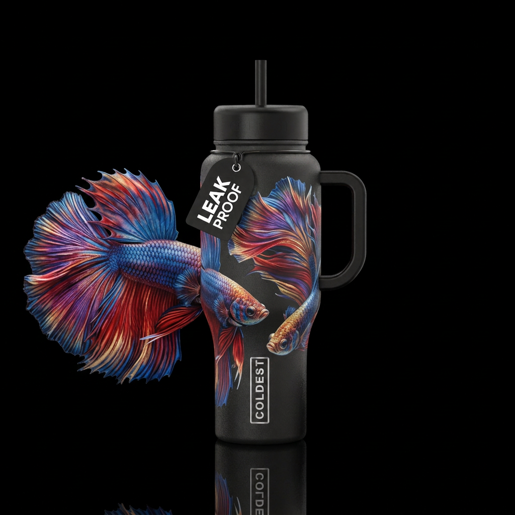 Betta Fish water bottle design