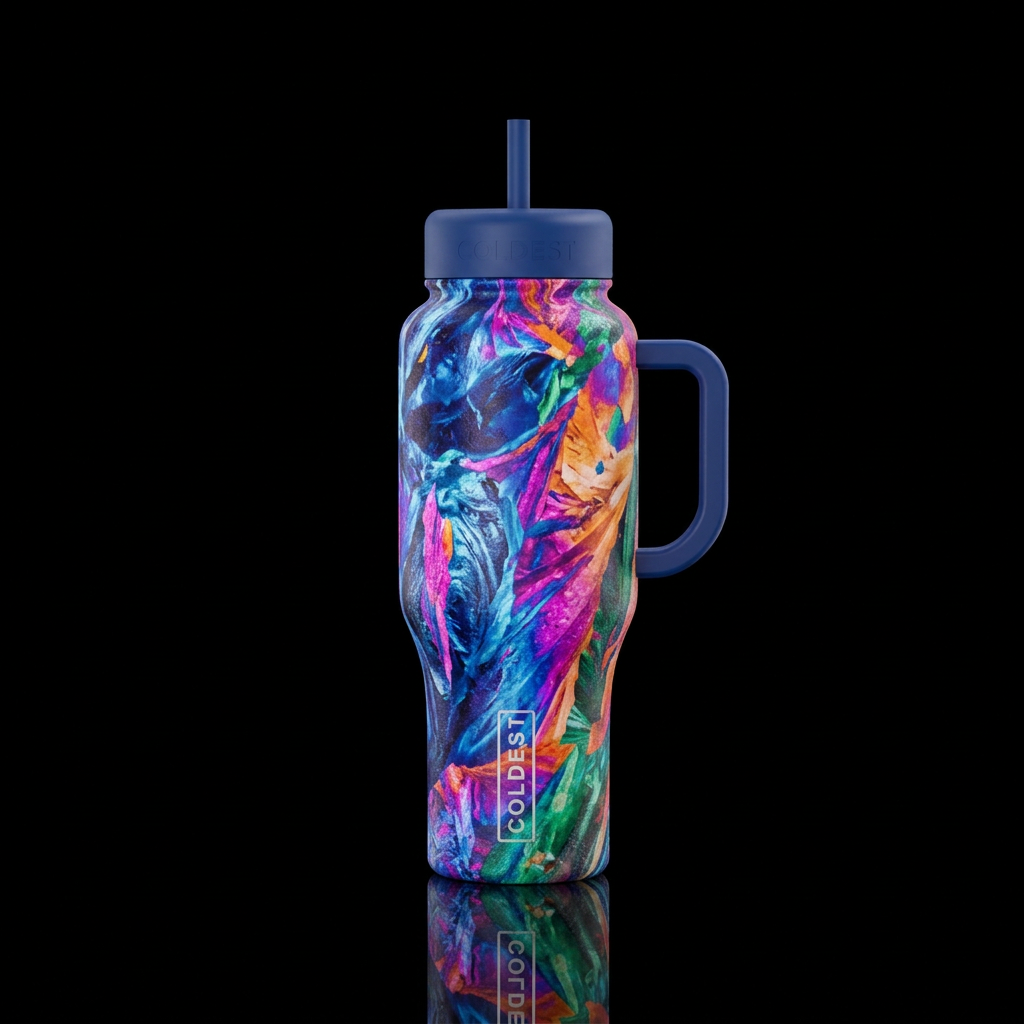 Coldest addict water bottle design