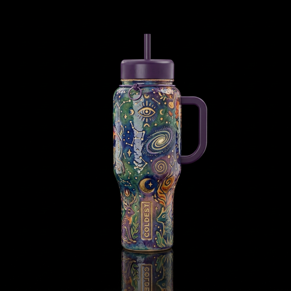 magical, pottery water bottle design