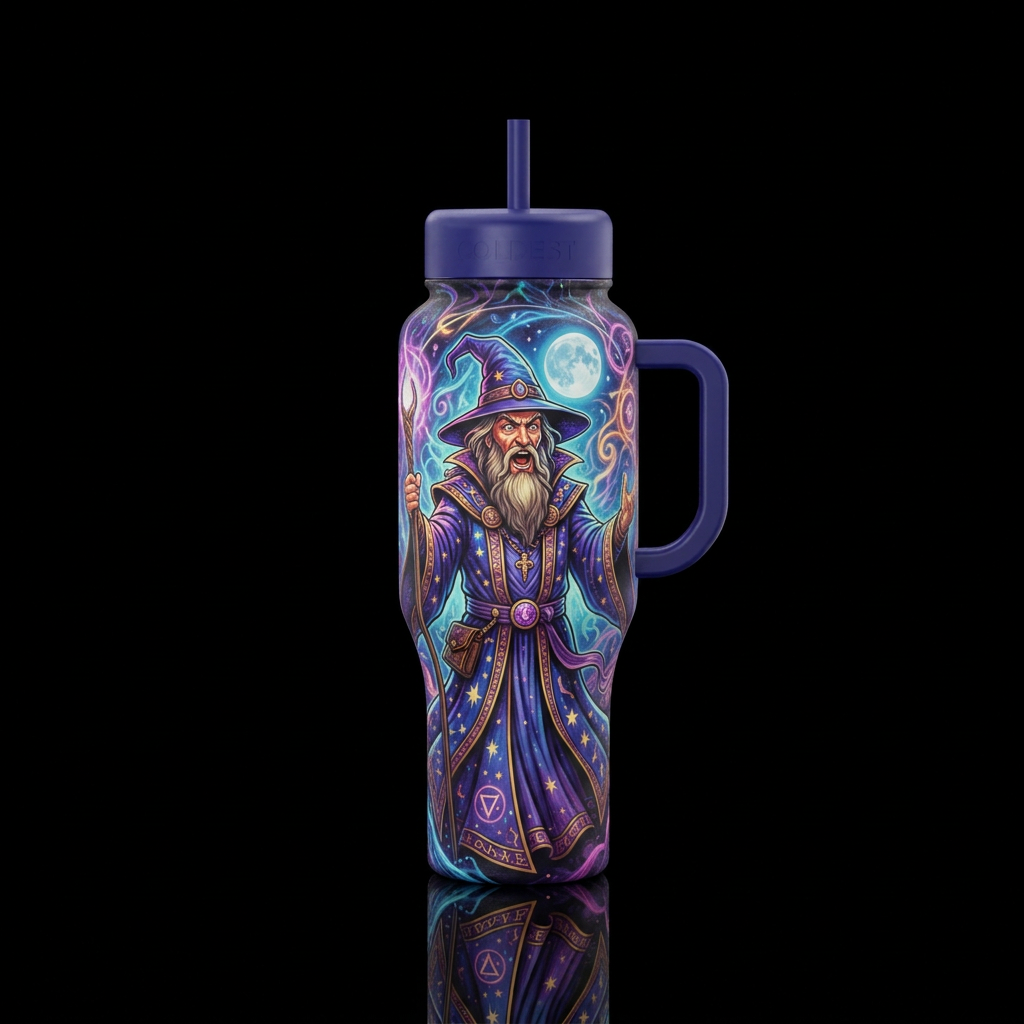 wizard, wizard water bottle design