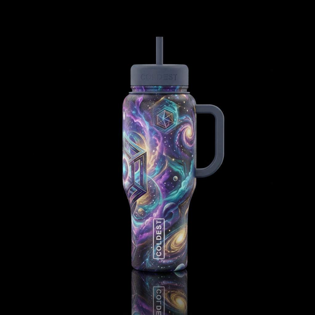 interdimensional, slate water bottle design